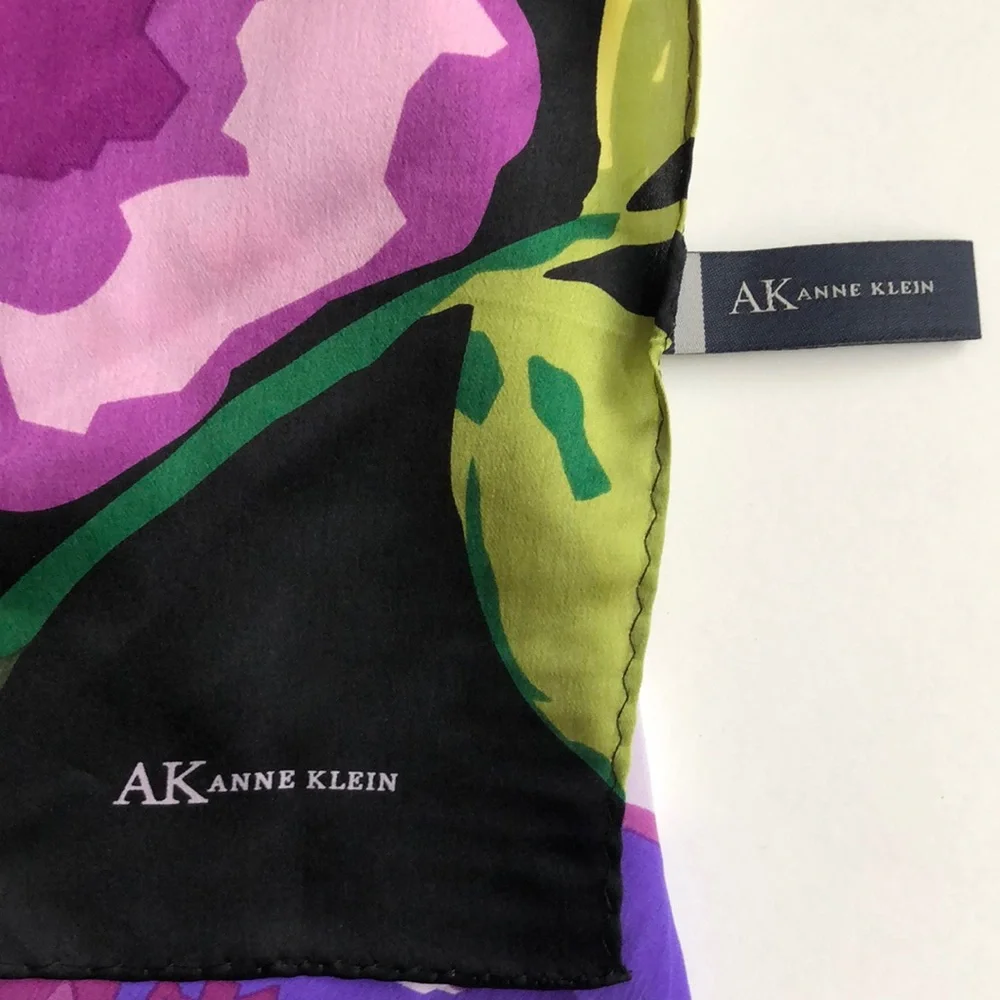 Anne Klein Floral Silk Scarf